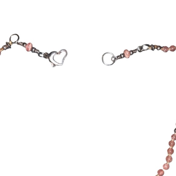 Delicate Ruby, Rose Quartz, and Pink Tourmaline with .925 beads Lariat Necklace - Picture 7 of 8